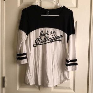 nightmare before Christmas 3/4 sleeve top